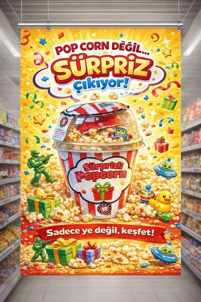 Sürprizli Popcorn Patlamış Mısır