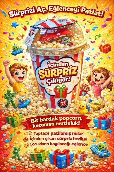 Sürprizli Popcorn Patlamış Mısır