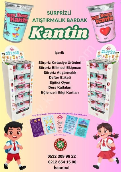 Sürprizli Kantin Atıştırmalık Bardak